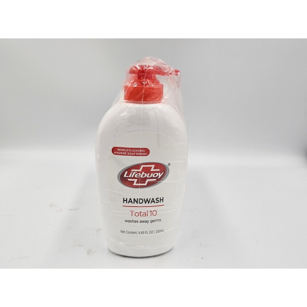 6 Pack Lifebuoy Total 10 Hand Wash Soap 8.45oz Pump  Washes Away Germs